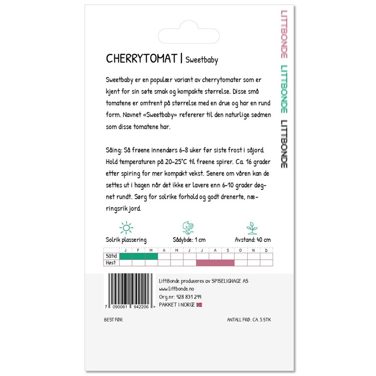 CHERRYTOMAT - Sweetbaby - Bilde 3