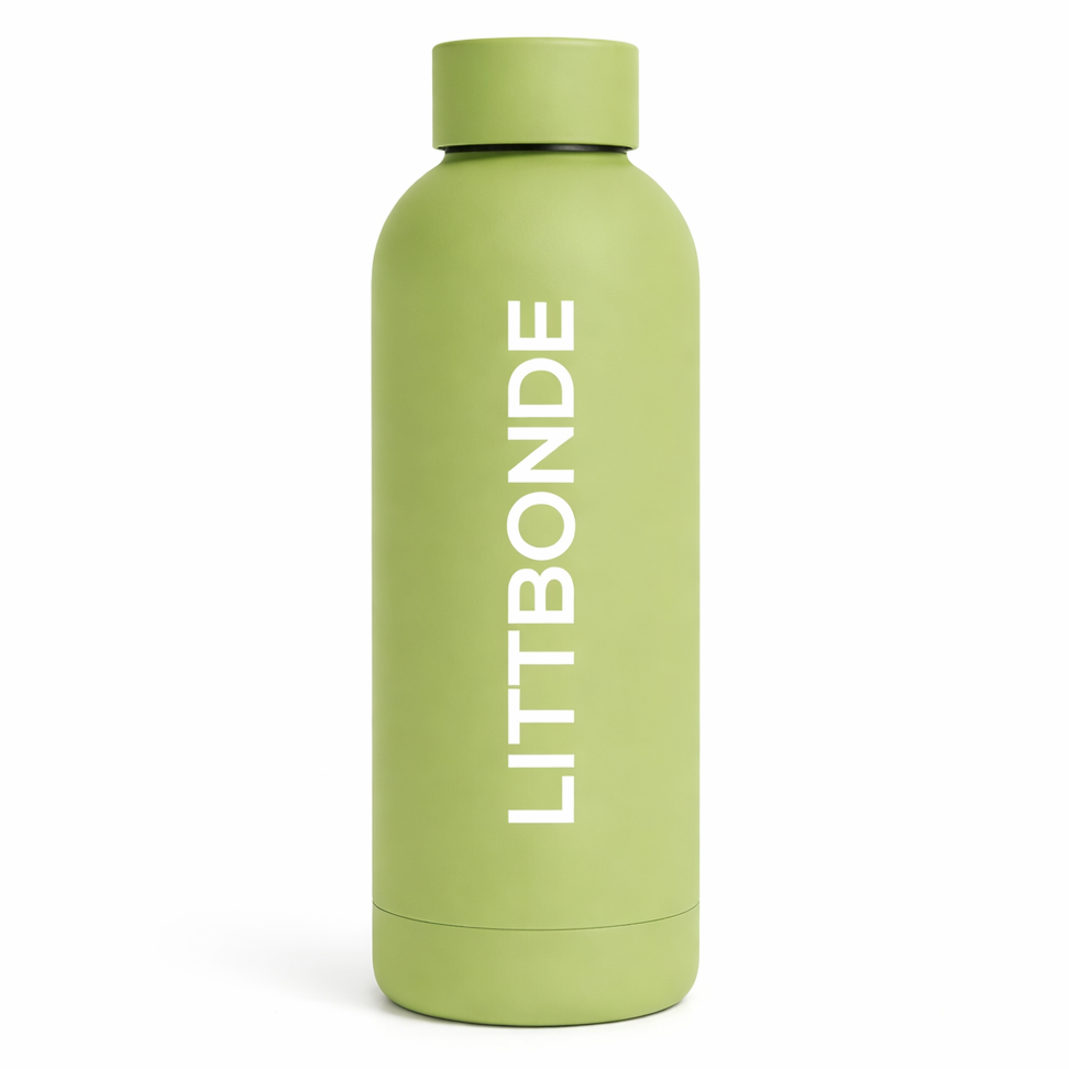 LITTBONDE® - Drikkeflaske | Olive green (500ml)