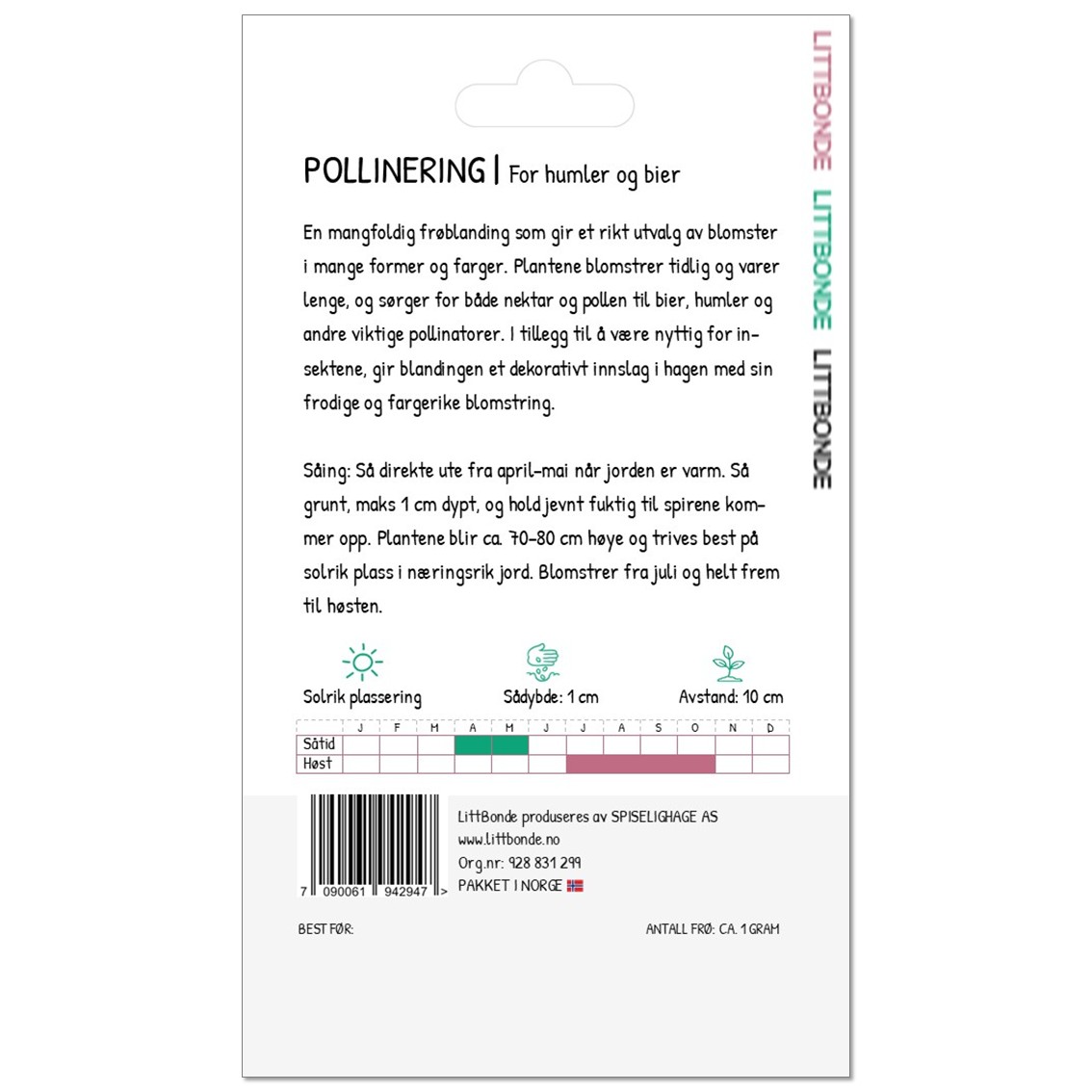 POLLINERING- Mikspakke for humler og bier - Bilde 3