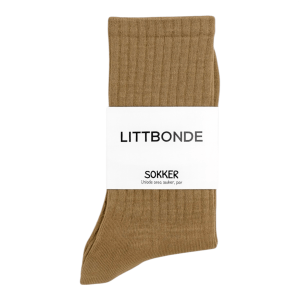 LITTBONDE® – Sokker, unisex (cappucino)