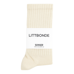 LITTBONDE® – Sokker, unisex (beige)