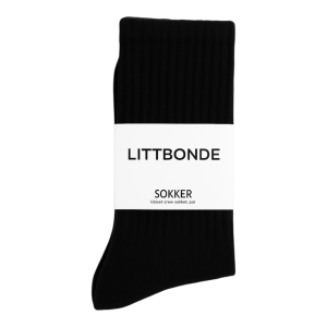 LITTBONDE® – Sokker, unisex (svart)