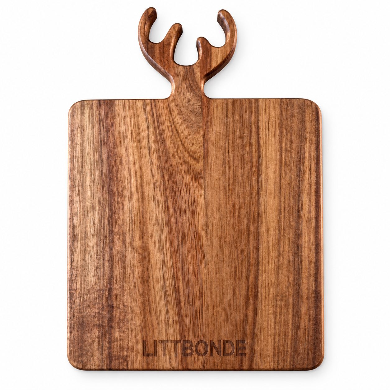 LITTBONDE® Akasiefjøl med gevir – 30 x 20 x 1,5 CM